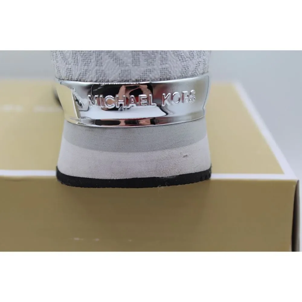 Michael Kors Maddy Two-Tone Logo Trainer - Picture 9 of 12